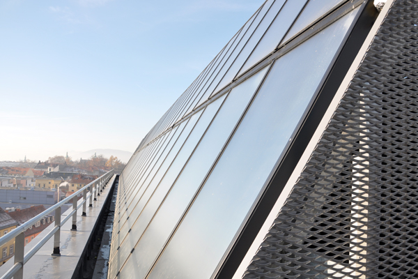 Herzstück des neuen der Chemie Neu ist die Solarthermie. Bezugsfertig ist das neue Laborgebäude bereits Ende Jänner. 