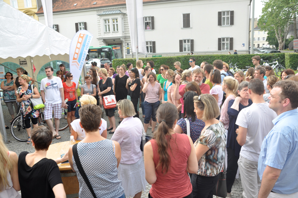 Viele waren gekommen, um mehr über das Mobilitätskonzept zu erfahren 