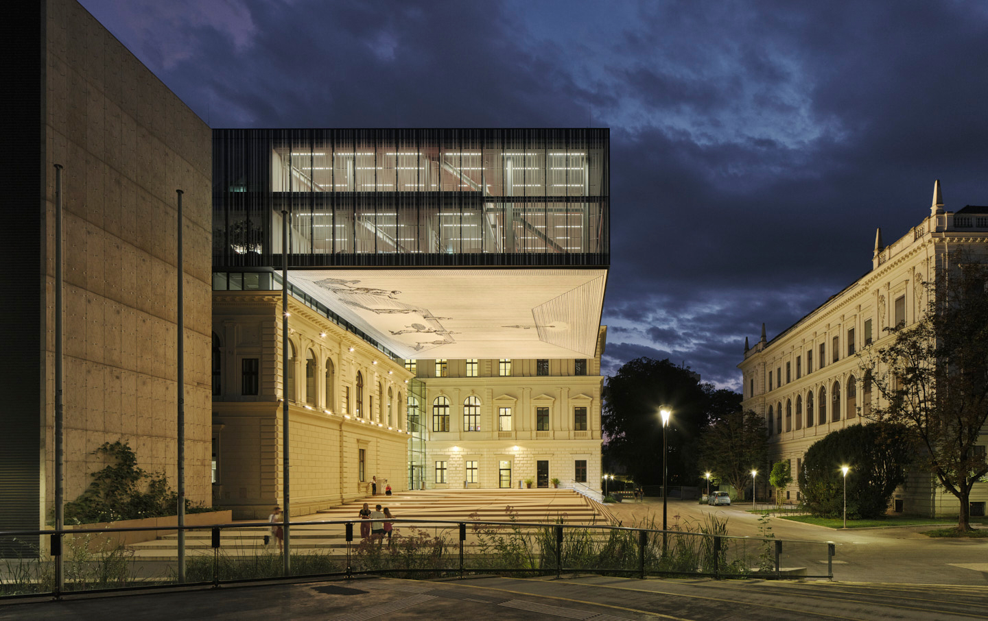 Nach einem Jahr Corona-Pause startet die Lange Nacht der Museen wieder voll durch. Die Uni Graz zeigt erstmals die neue Universitätsbibliothek. Foto: BIG/David Schreyer 