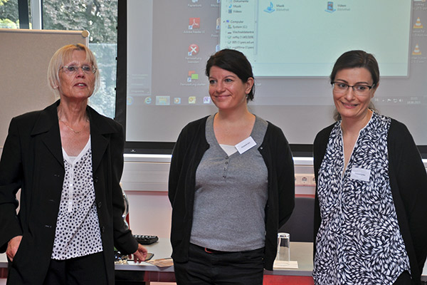 Karin Schmidlechner, Elisabeth Arlt und Verena Lorber initiierten den Workshop zum Thema Gastarbeiterinnen 