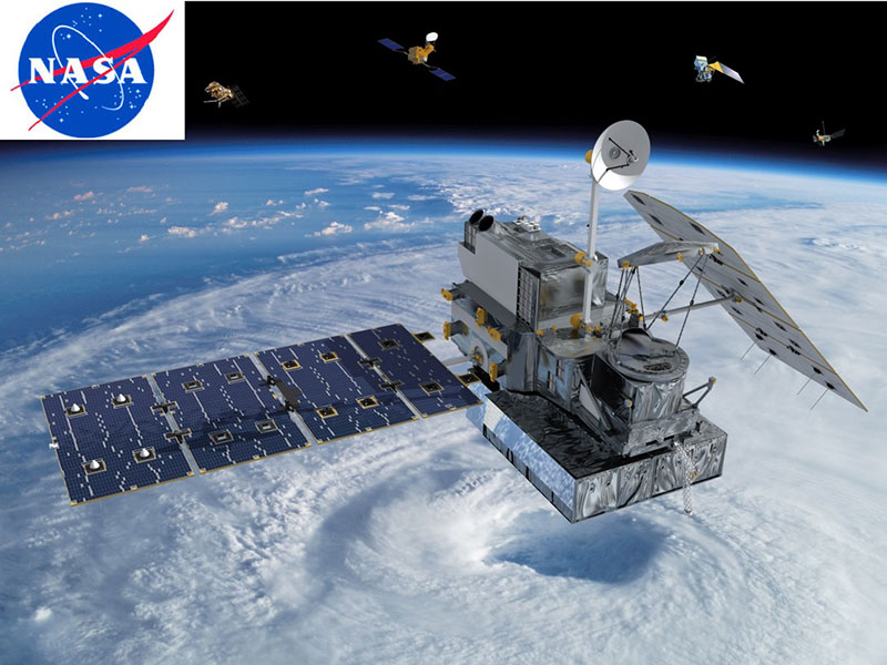 Der 2014 gestartete Global Precipitation Mission (GPM)-Satellit mit neuem Niederschlagsradar ist Kern der Precipitation Measurement Missions (PMM). Bild: NASA 2015 