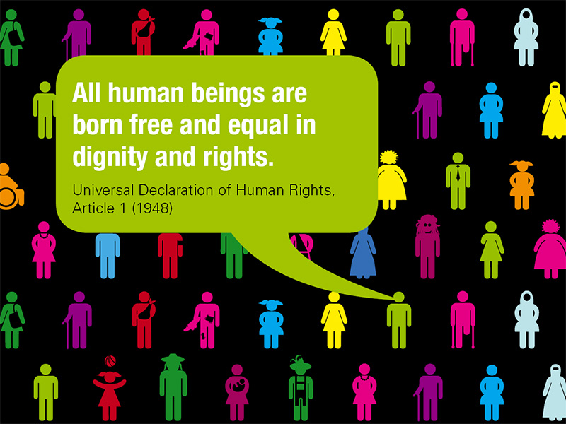 Artikel 1 der Deklaration für Menschenrechte 