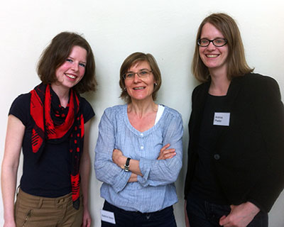 V.l.: Dr. Ute Sonnleitner (Uni Graz), Prof. Dr. Sabine Hess (Uni Göttingen) und Univ.-Ass. Andrea Ploder, MA (Uni Salzburg) 