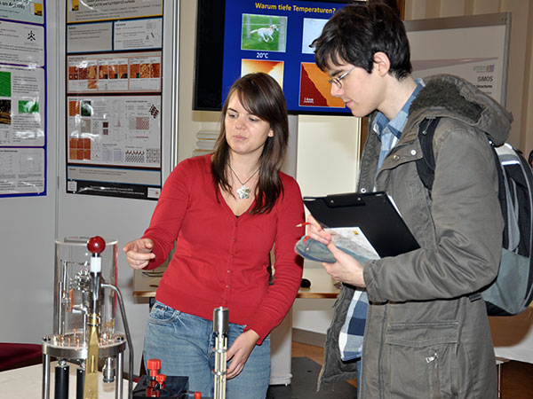 Quanten, Licht und Nanotechnologie präsentierten die PhysikerInnen auf anschauliche Weise. 