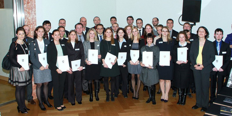 40 junge WissenschafterInnen aus ganz Österreich erhielten für ihre Dissertationen den Award of Excellence. Foto:Willy Haslinger 