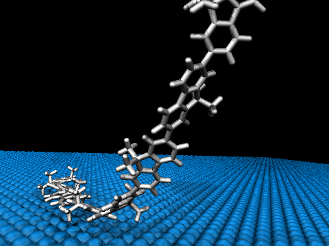 Sensationelles Experiment: ChemikerInnen der Uni Graz lösten eine Polymer-Kette von einer Oberfläche. Foto: Grill 