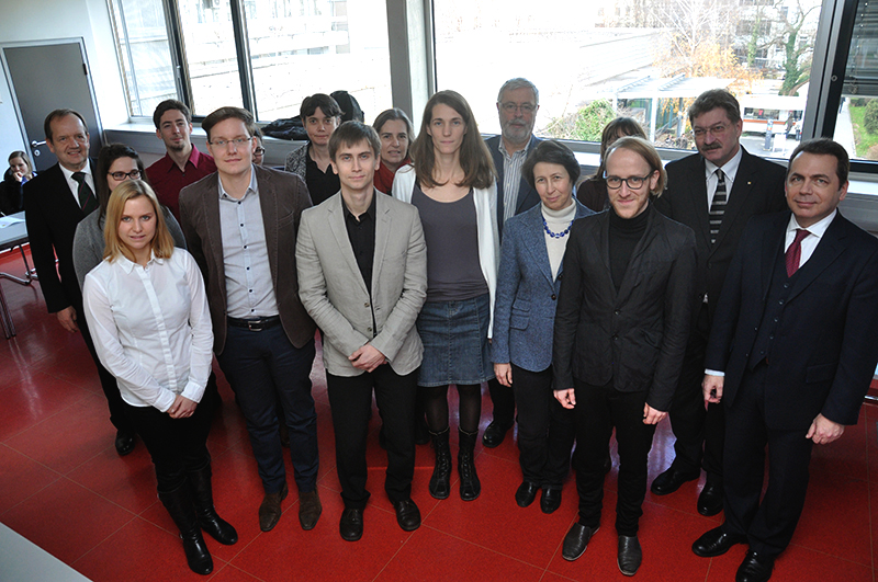 JungforscherInnenfonds: StipendiatInnen, FördergeberInnen, BetreuerInnen und DekanInnen Foto: Uni Graz/Schweiger 