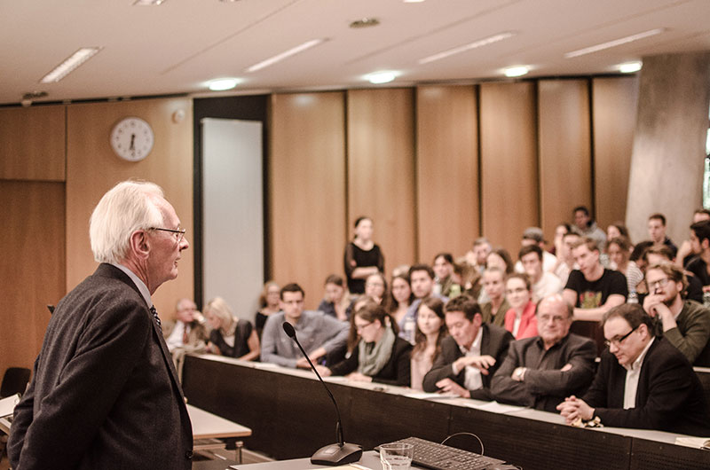Dieter Grimm, ehemaliger Richter des Bundesverfassungsgerichts, war zu Gast bei den Graz Jurisprudence Lectures. Foto: Héctor A. Morales Zúñiga. 