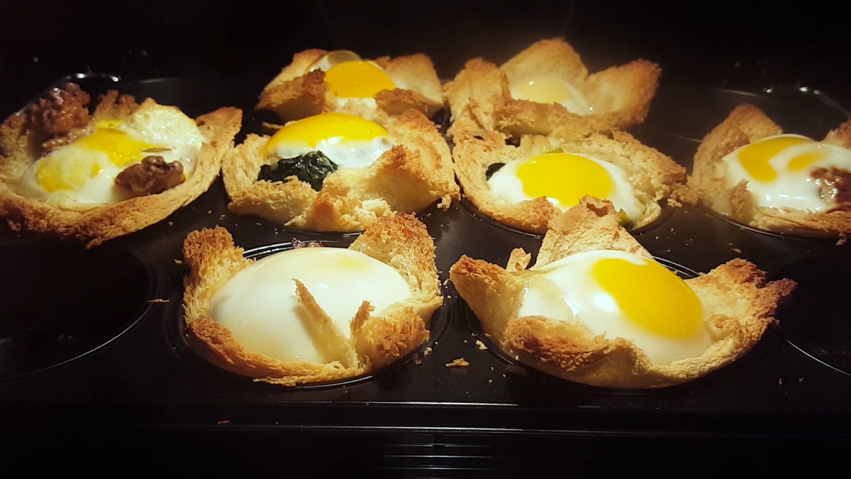 Die fertigen Toastmuffins können pikant oder süß sein. Foto: Uni Graz 