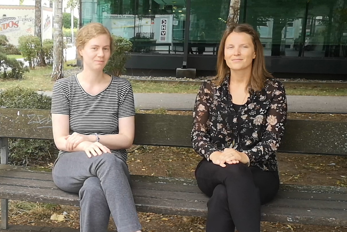 Sarah Nabjinsky und Nicole Haring machen die Vielfalt in der Gesellschaft sichtbar. Foto: Uni Graz/Koppelhuber 