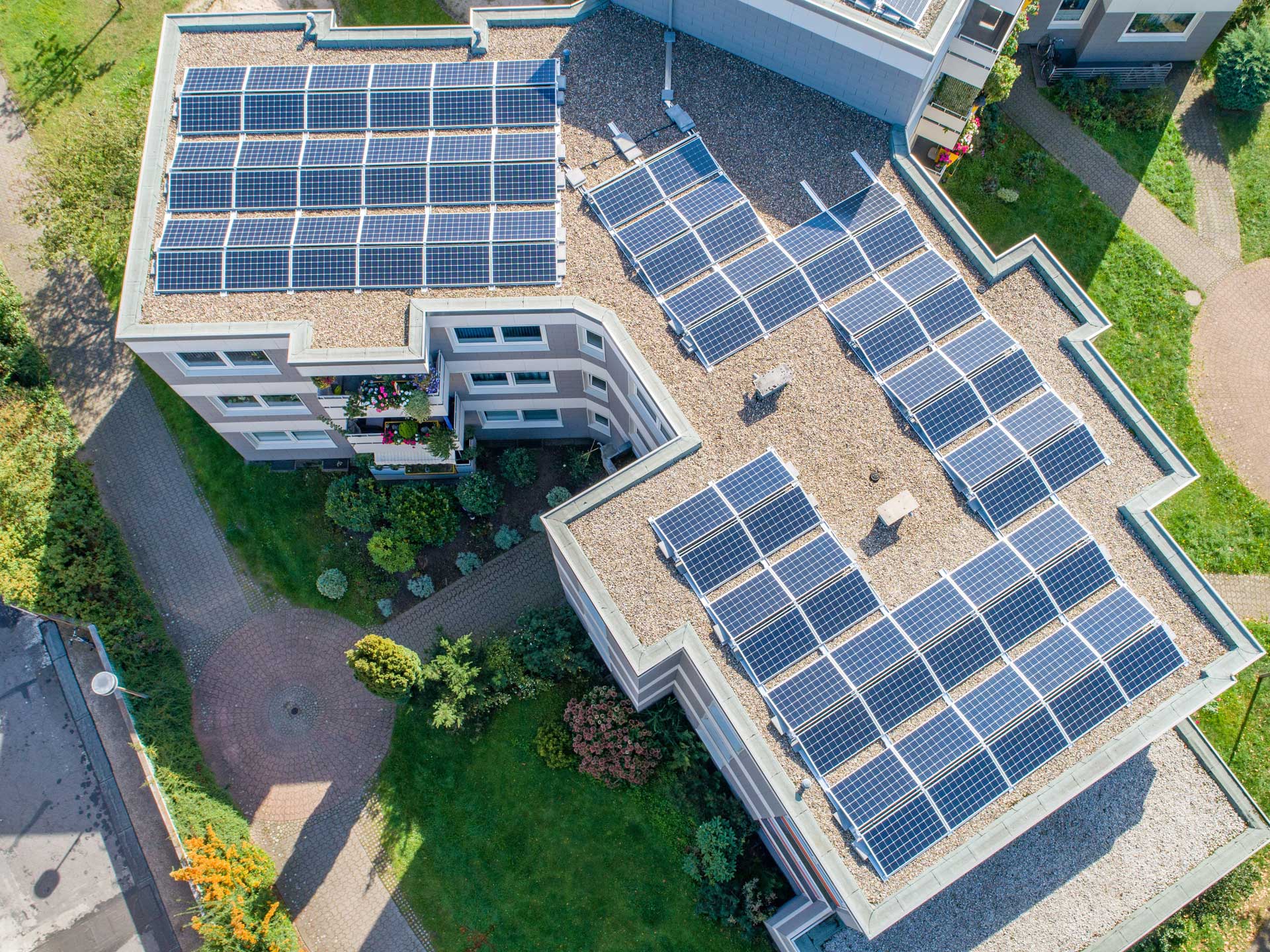 Photovoltaik auf Wohnhausdach 
