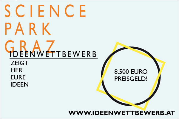 Studierende, WissenschafterInnen und AbsolventInnen aller Universitäten und Fachhochschulen können am Ideenwettbewerb des Science Park Graz teilnehmen. 