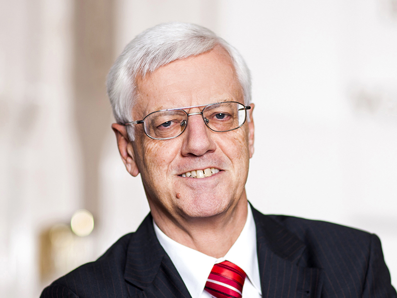 Gerhart Holzinger wurde als Vorsitzender der Universitätsrats wiedergewählt. Foto: Bieniek 