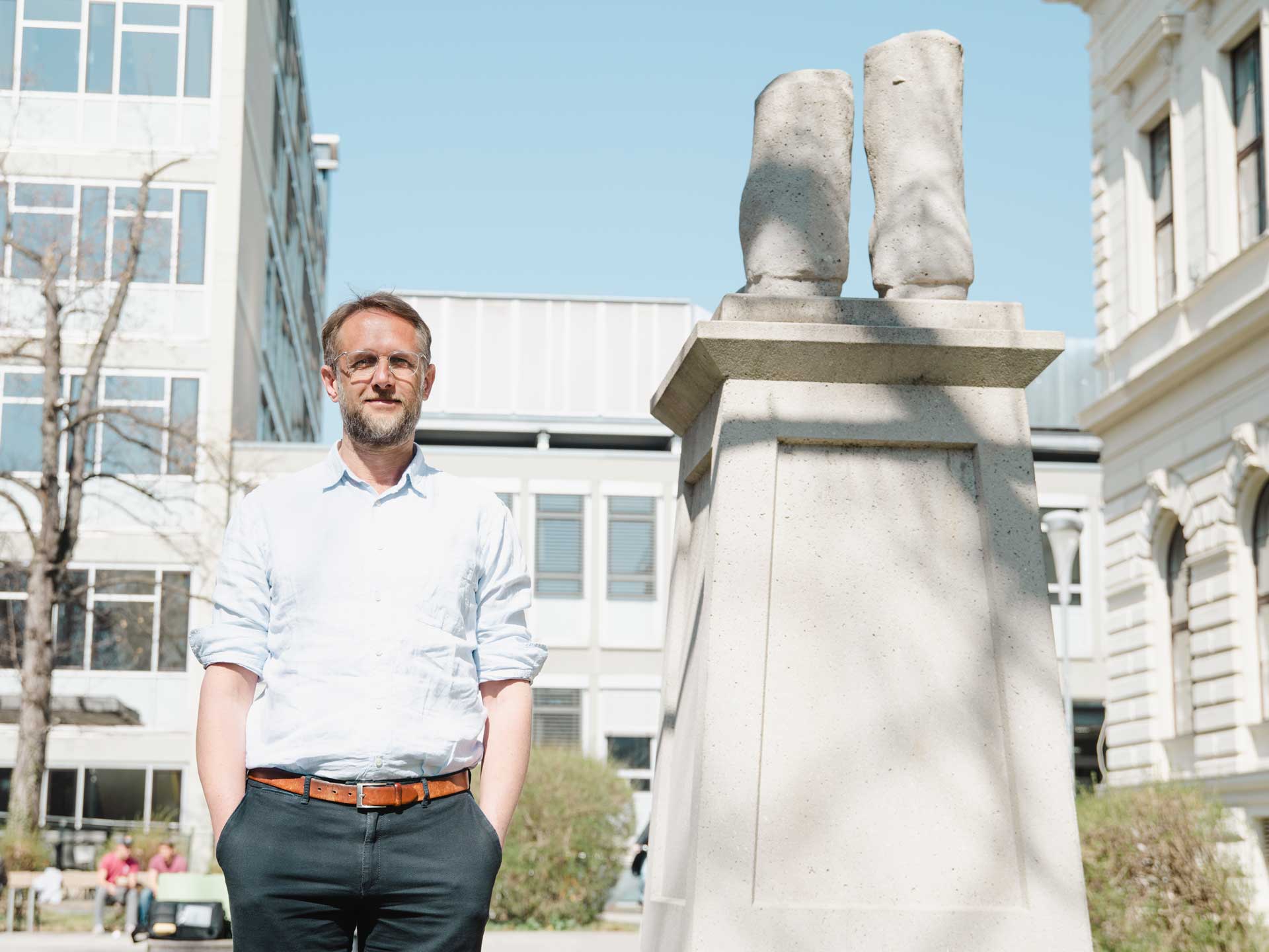 Christian Heuer is Professor of History Didactics at the University of Graz. Photo: Uni Graz/Tzivanopoulos ©Uni Graz/Tzivanopoulos