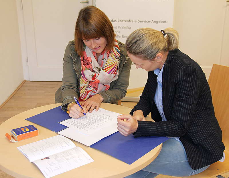 Das Career Center bietet auch im Sommer persönliche und individuelle Beratungen an. Foto: Career Center. 