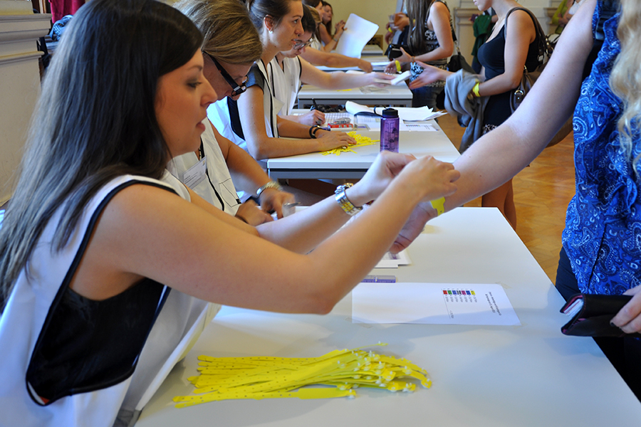 Bestens vorbereitet startete am 31. August 2015 mit der Zulassungsprüfung für Psychologie die Woche der Aufnahmetests. Foto: Uni Graz/Schweiger 