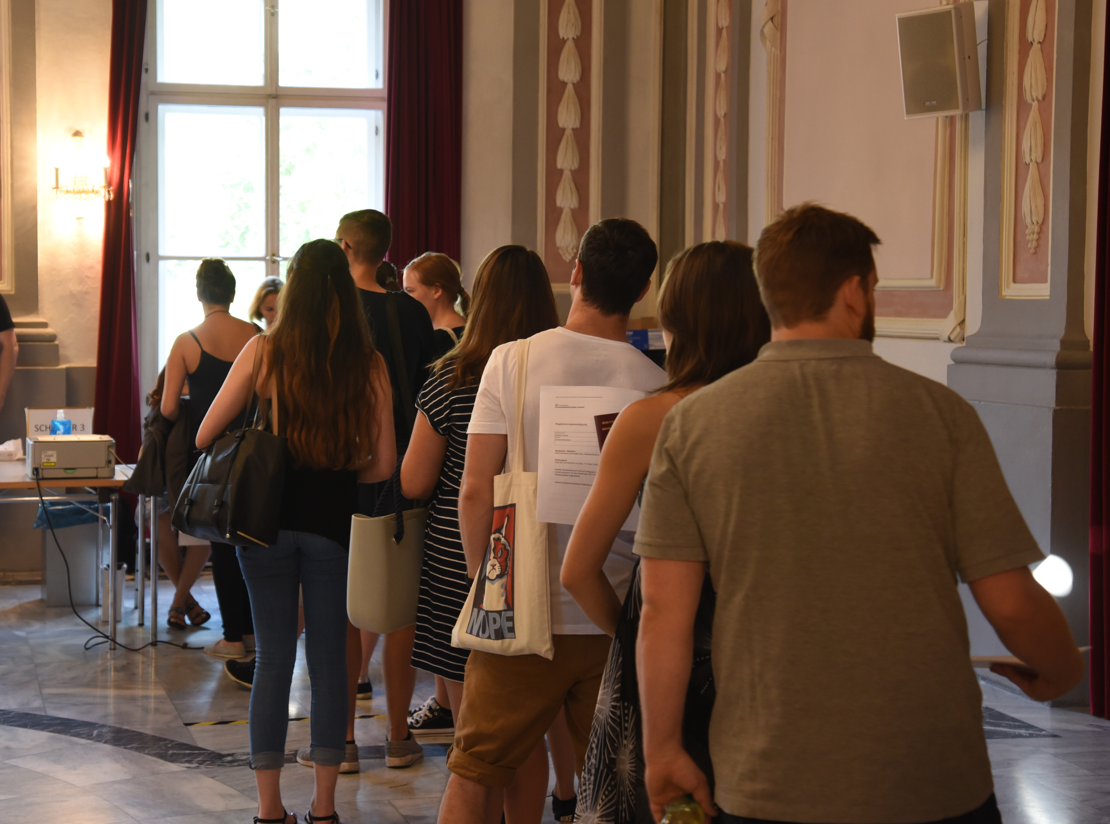 Erstmals wurde auch beim Aufnahmeverfahren Lehramt das vom Zulassungsverfahren für Psychologie bekannte Fast-Checkin-System mit QR-Code verwendet 