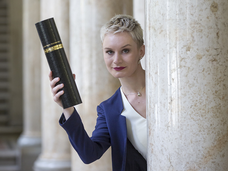AbsolventInnen und Studierende der Rechtswissenschaften erhalten beim REWI-Praxistag hilfreiche Infos zu ihren Karrierechancen. Foto: Uni Graz/Lunghammer ©Helmut Lunghammer