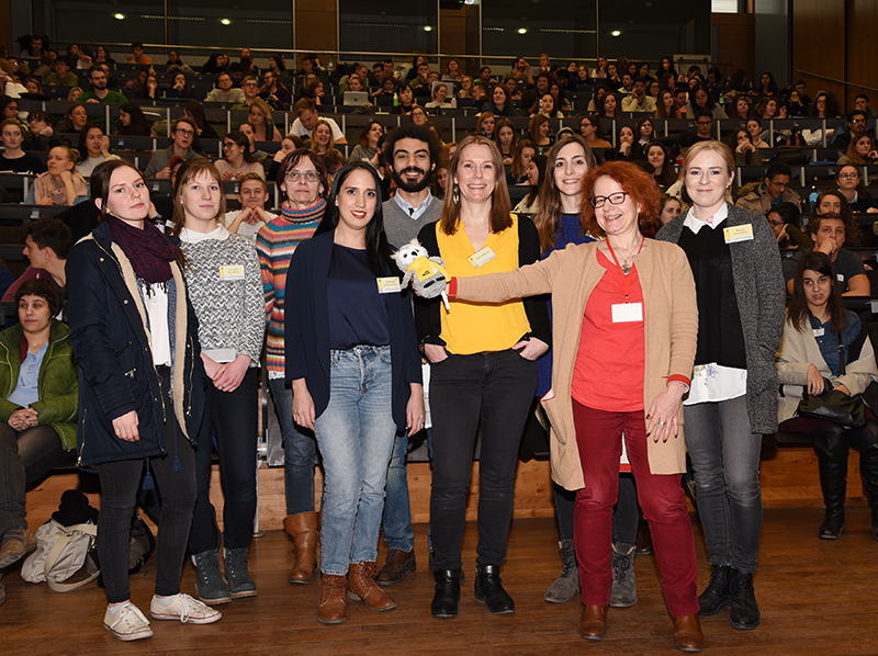Die MitarbeiterInnen des Büros für Internationale Beziehungen begrüßten die internationalen Studierenden. Fotos: Uni Graz/Leljak. 
