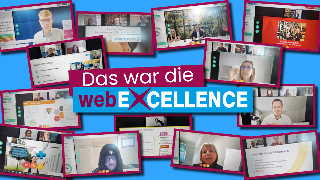 Die webEXCELLENCE feierte dieser Tage ihr Online-Debüt. Die größte Karrieremesse im Süden Österreichs, die von der Uni Graz veranstaltet wird, lockte 1300 Job- und Karriereinteressierte an. Foto: Career Center 
