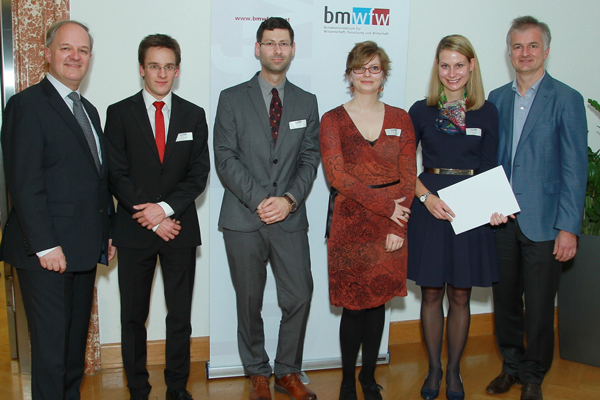 MinRat Dr. Alexander Marinovic, Dr. Johannes Wühl, Dr. Markus Hopfer, Dr. Julia Gebke, Dr. Kathrin Reinsberger, Univ.-Prof. Dr. Alfred Posch. Foto: Haslinger. 