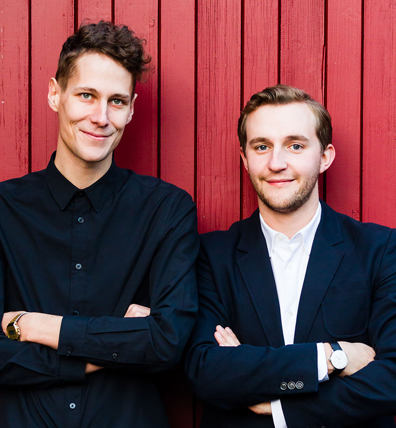 Die neuen Diagonale-Intendanten Simon Höglinger und Peter Schernhuber im Webradio-Interview. Foto: Lukas Maul. 