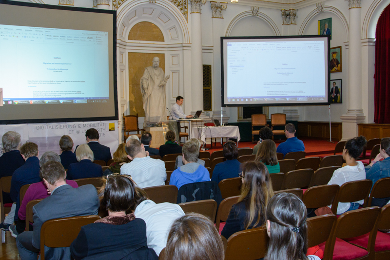 Die ICT fand in der Aula statt ©Uni Graz/Fetz