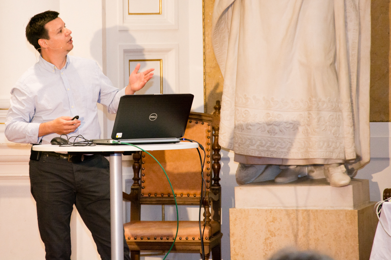 Sharepoint-Experte Michael Hirczy präsentierte die neuen Office Web Apps. ©Uni Graz/Fetz