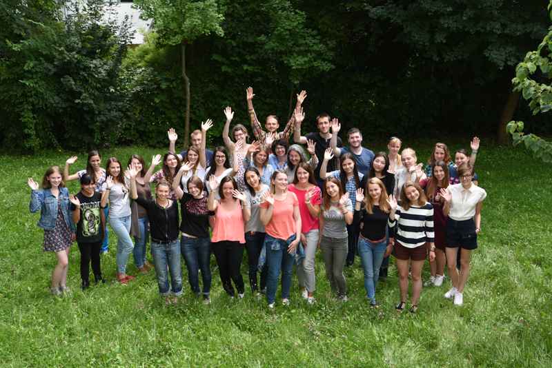Auch heuer trafen sich internationale Studierende am treffpunkt sprachen, um beim Sommerkurs mehr über die Sprache, Literatur und Kultur Österreichs kennenzulernen. Foto: Uni Graz/Tzivanopoulos 
