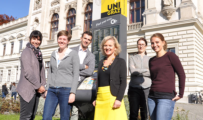 Das Team des FDZ GEWI hat mehrere Initiativen zur Flüchtlingshilfe auf Schiene gebracht. Foto: Uni Graz/Kastrun. 