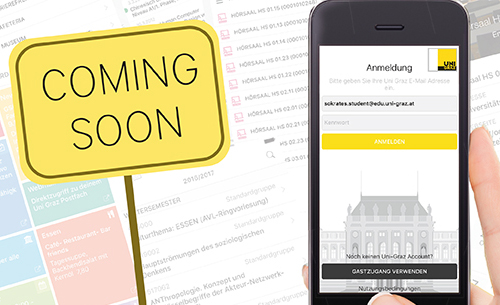 Die neue Release der offiziellen Uni-Graz-App steht in den Startlöchern. Wir suchen Studierende, die uns beim Testen helfen. Foto: Uni Graz 