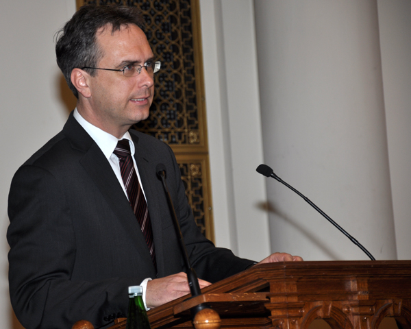 Vizerektor Peter Riedler begrüßte die Festgäste 