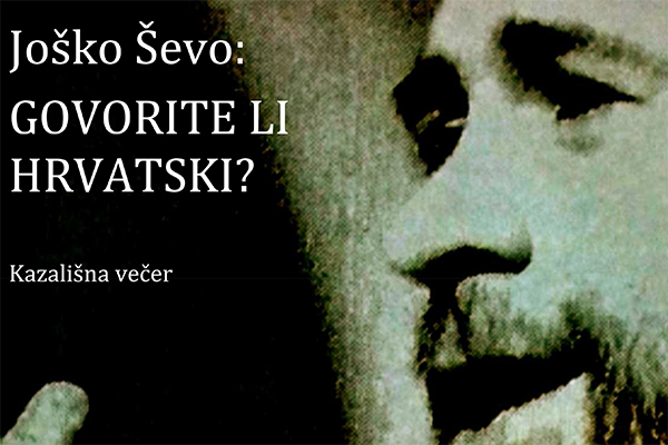 Der Schauspieler Joško Ševo zu Gast in Graz 