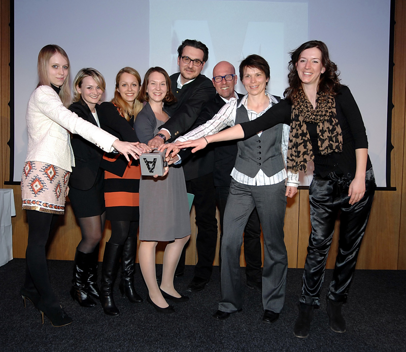 Das Team des Webradios freute sich über den Inge-Morath-Sonderpreis. 