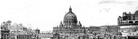 Stadtbild von Rom 