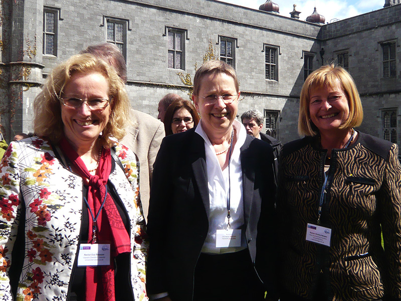 Rektorinnen sind in der COIMBRA GROUP im Vormarsch (v.l.): Eva Åkesson (Uppsala), Ulrike Beisiegl (Göttingen) und Christa Neuper (Graz) 
