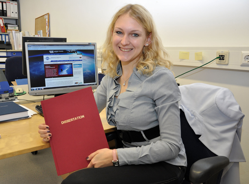 Dr. Sylvia Peissl, Mit-Organisatorin der ISAP'13, setzte sich mit ihrer Dissertation gegen rund 200 TeilnehmerInnen in einem der größten internationalen Kongresse für Luft- und Raumfahrt durch und erreichte den 12. Platz. 