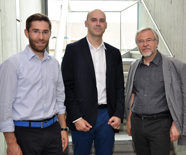 Internetrechtsexperten unter sich: Matthias C. Kettemann, Matthias Traimer und Wolfgang Benedek (v.l.) 