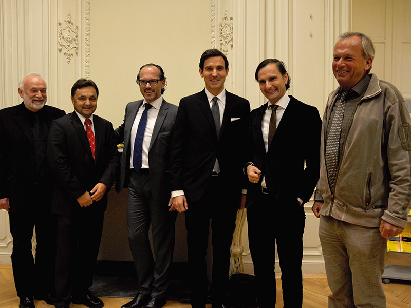 Krisenfest: Kurz, Gutschelhofer, Schenk, Tschikof, Schweighofer und Grossmann (v.l.) 