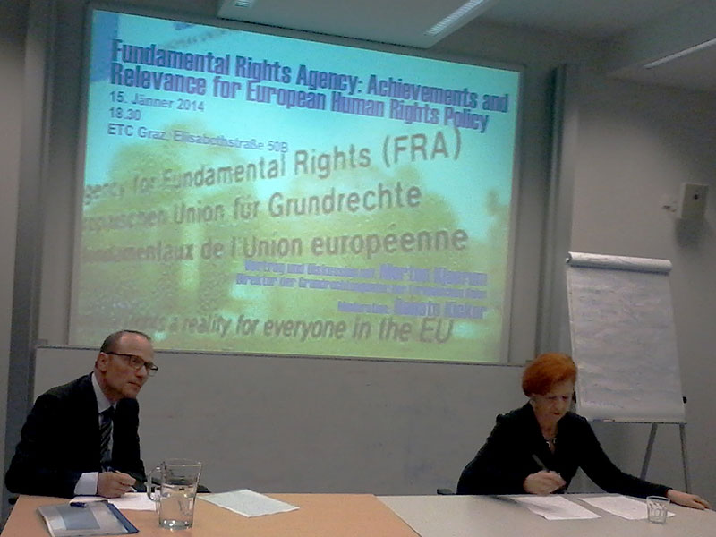 Morten Kjaerum und Renate Kicker. Foto: Schmiedl/ETC Graz 