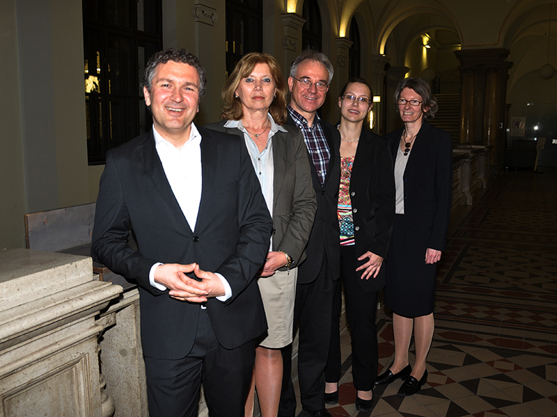 Team des Zentrums für Soziale Kompetenz: Sascha Ferz, Isabella Brandner, Norbert Berger, Karin Sonnleitner und Ursula Pichler (v.l.) 