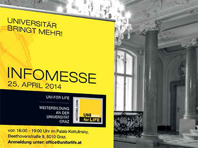 Infomesse am 25. April 2014, 16 bis 19 Uhr, im Palais Kottulinsky 