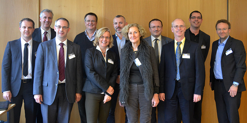 Wolfgang Horak, Dietmar Jahnel, Reinhard Bradatsch, Matthias Kraft, Elisabeth Staudegger, Thomas Kronsteiner, Pascale Berteloot, Helmut Weichsel, Gerhard Dungl, Anton Geist, Christian Bergauer (v.l.) 