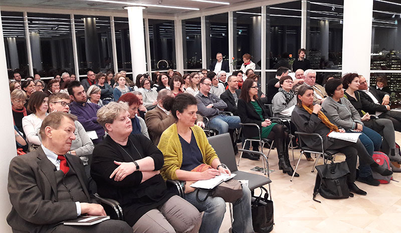 Die Diskussion fand im Wiener Ringturm statt. Foto: Brigitte Halbmayr 