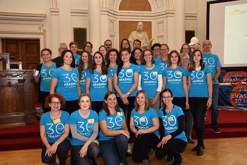 30 Jahre Erasmus: Dieses Jubiläum wurde beim traditionellen Empfang der Rektorin für Internationale Studierende gefeiert. Foto: Uni Graz/Eklaude. ©Uni Graz/Eklaude