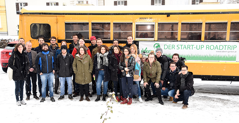 Bei der Abschlussstation in Graz hatte sie der Schnee eingeholt. Foto: Uni Graz/Leljak. 