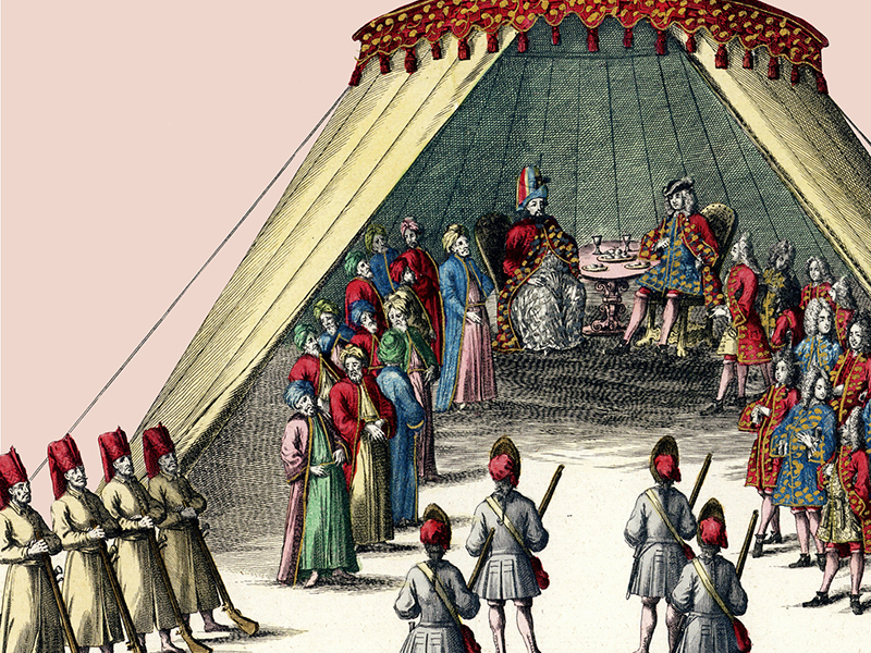 „Der Friede von Passarowitz" (Detail), Heeresgeschichtliches Museum, Wien 