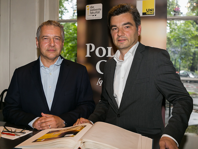 Markus Steppan (links) begrüßte Wolfgang Peschorn im Politik Café. Foto: Steppan/Wolf ©oliver wolf foto gmbh