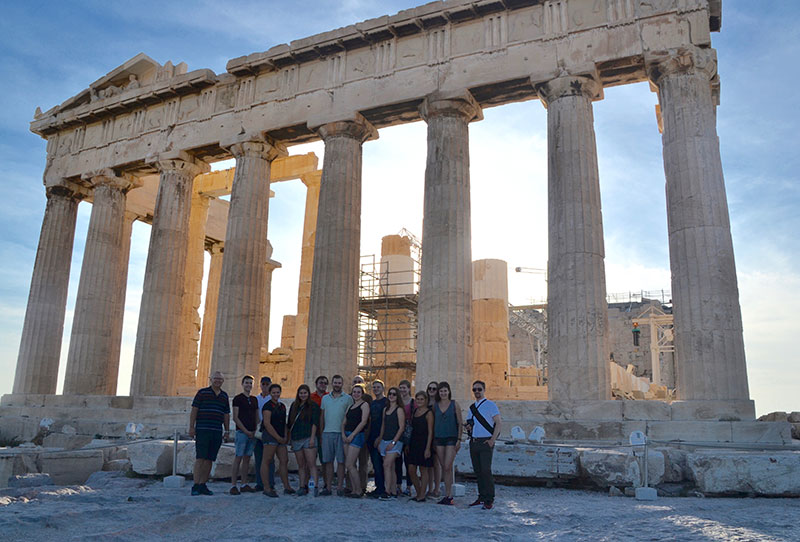 Was beeinflusst Demokratie? Studierende erforschten diese Frage auf einer Exkursion nach Mazedonien und Griechenland. Alle Fotos: Lena Pirzl. 