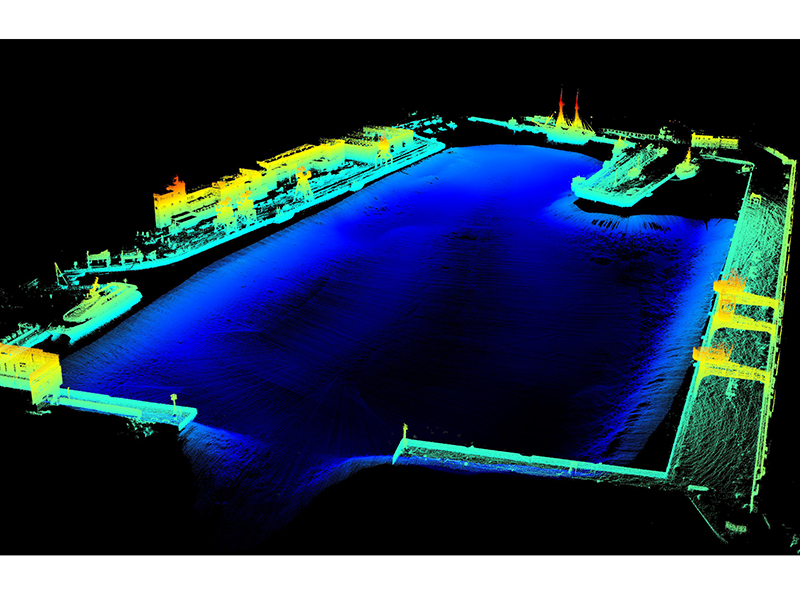 Modell Hafenbecken Porto Baros, Rijeka. Grafik: CCHS - Croatian Coast and Harbor Survey 